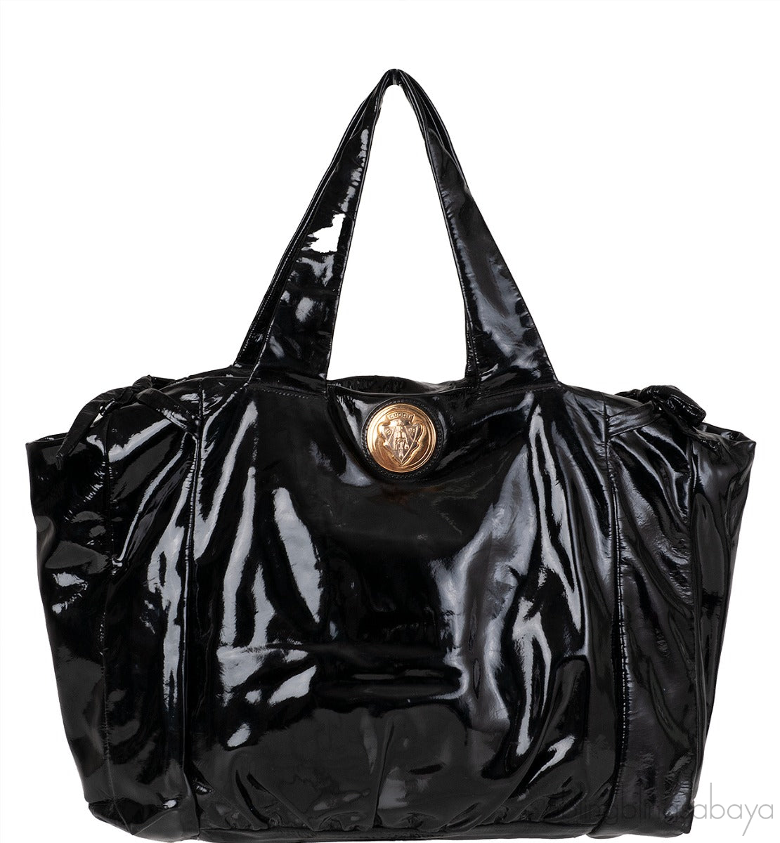 Hysteria Black Patent Leather Tote