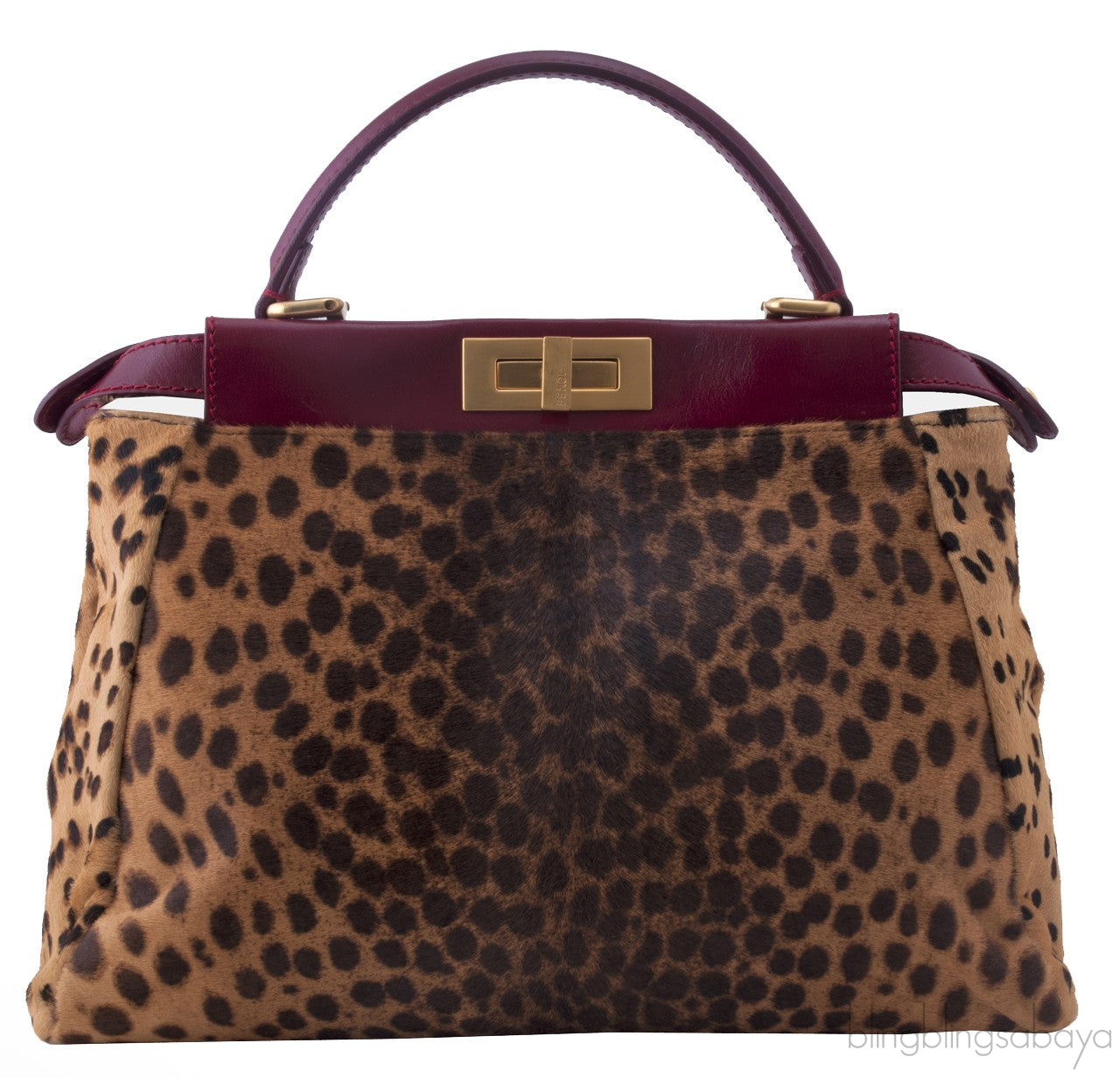 Leopard Spotted Calf Hair Peek-a-boo