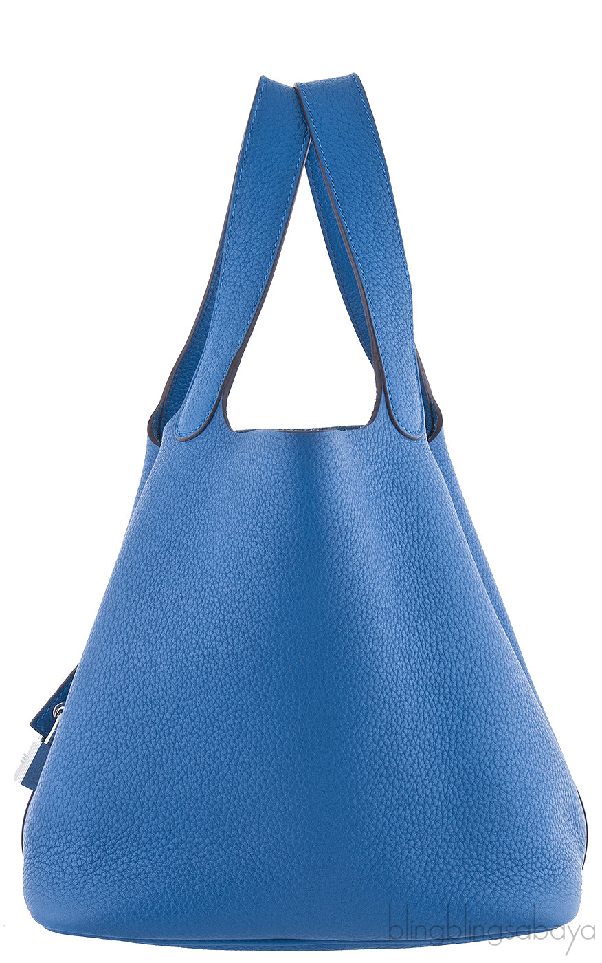 Blue Picotin Lock Togo PHW*