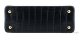 Black Capucines Crocodile MM