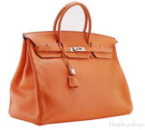 Birkin 40 Orange Taurillon Clem