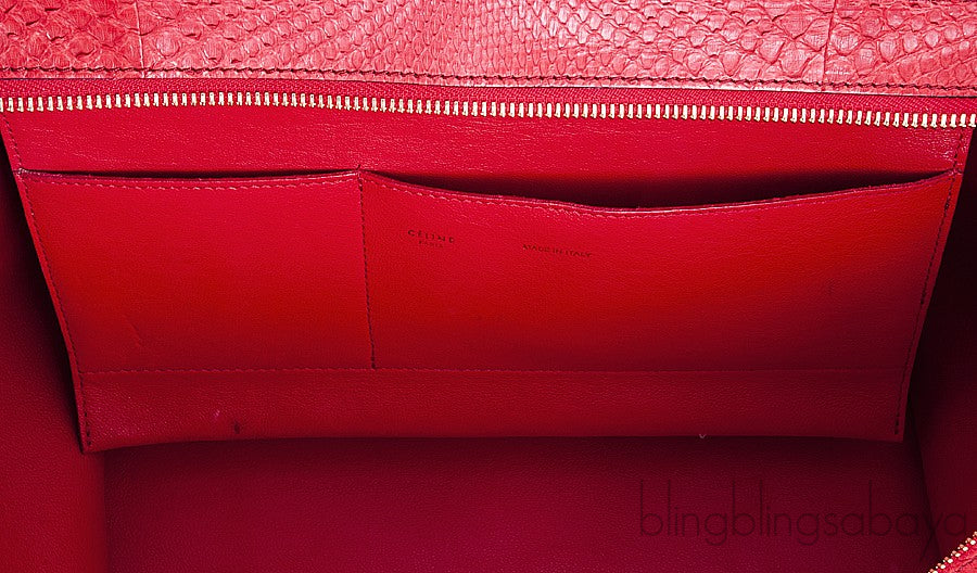 Trapeze Luggage Python Red
