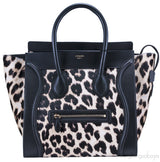 Mini Luggage Leopard Pony Hair
