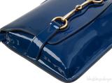 Gucci Bright Bit Patent Leather Shoulder Bag