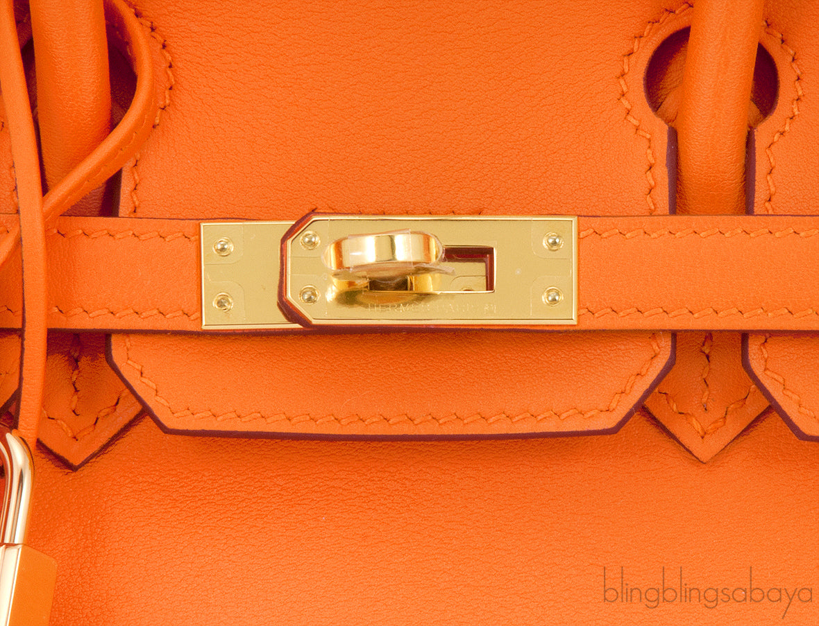 Birkin 25 Orange GHW