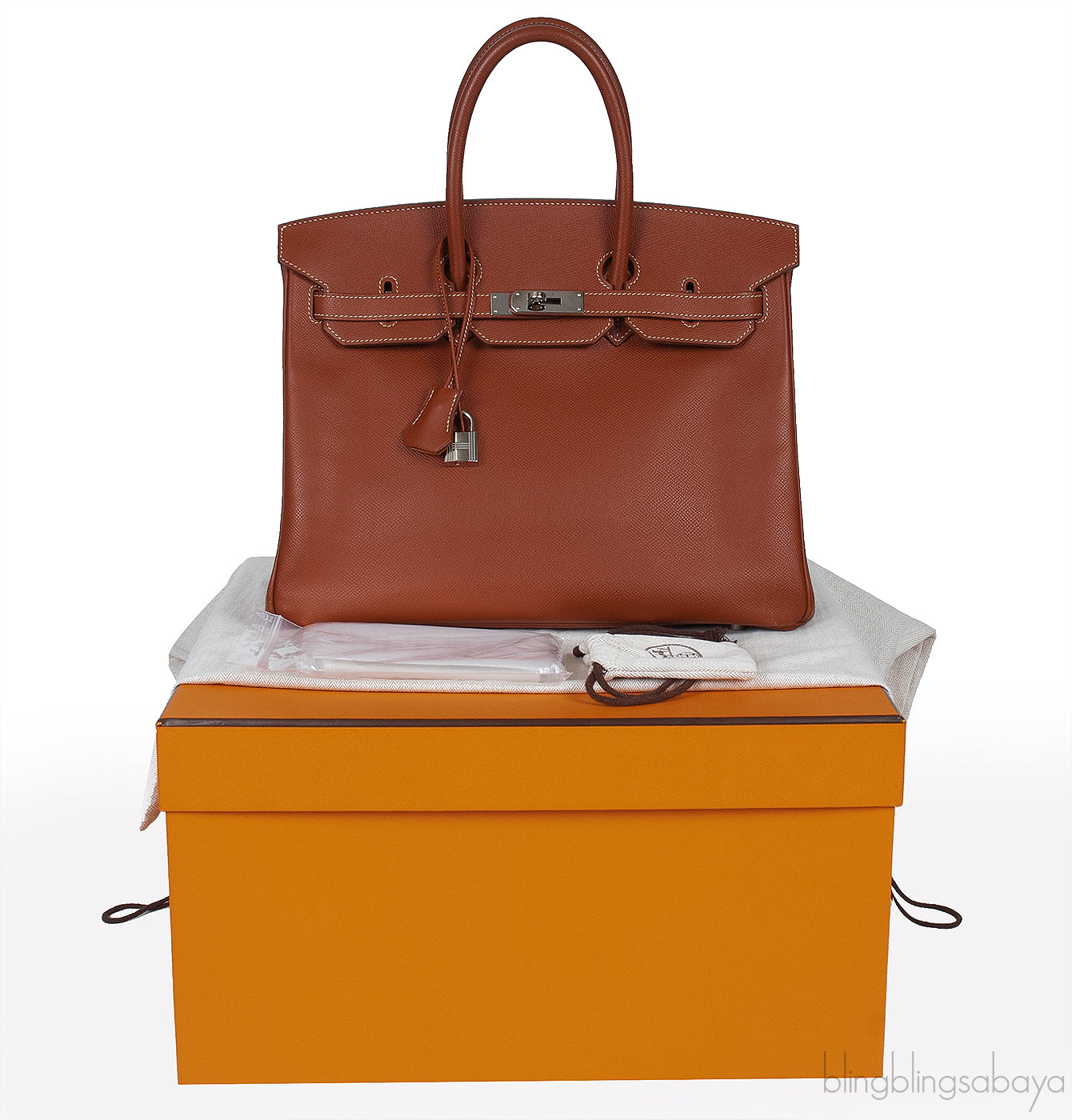 Birkin 35 Candy Epsom Brique Orange PHW