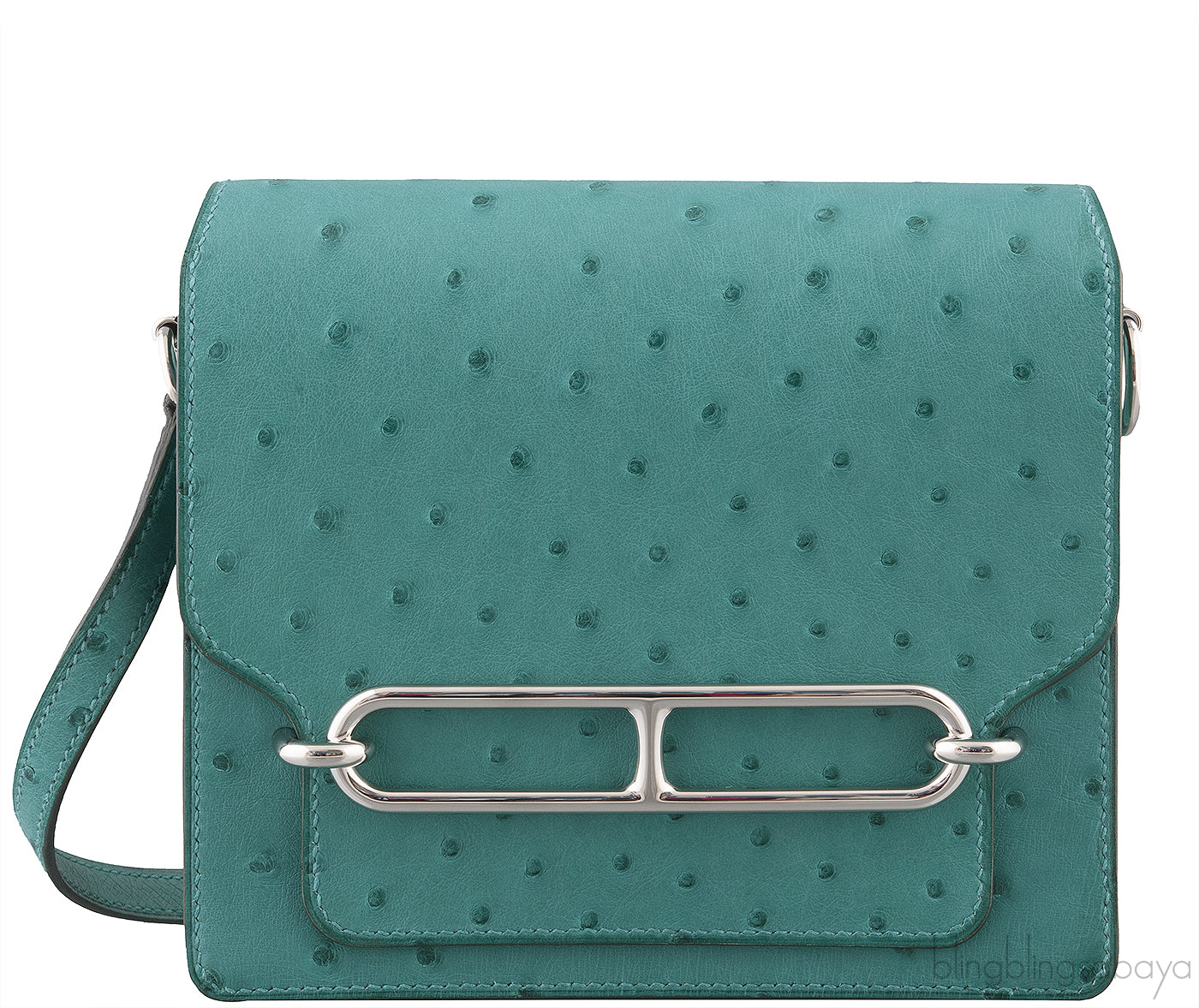 Mini Sac Roulis 18 Ostrich Vert Verone