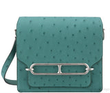 Mini Sac Roulis 18 Ostrich Vert Verone