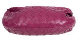 Plum Jodie Mini Knotted Intrecciato Pouch