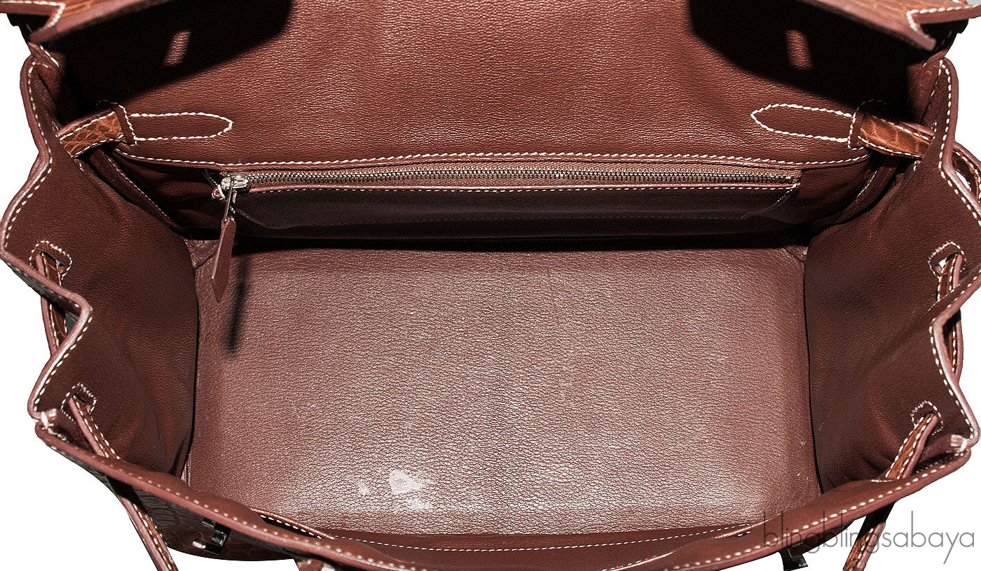 Birkin 30 Barenia Crocodile Bag