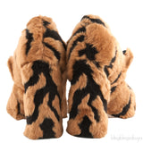 Tiger-print faux fur Pumps