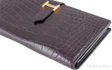 Bearn Amethyst Crocodile Wallet