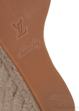 Canvas Monogram Wedge Espadrilles