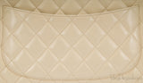 Beige CC Jumbo Flap Bag