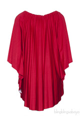 Red Oversize Blouse