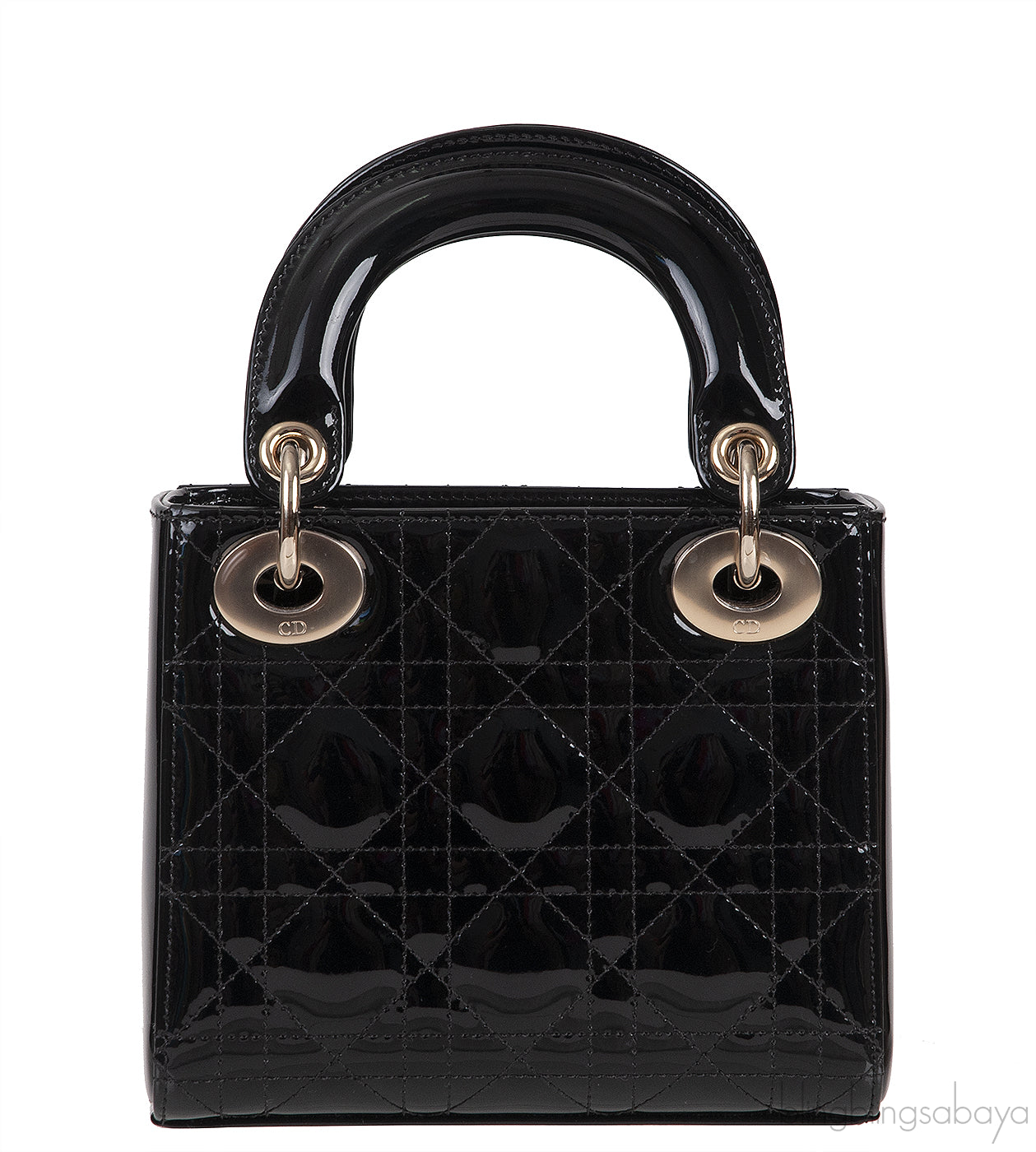 Mini Lady Dior Black Quilted Leather GHW