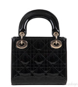 Mini Lady Dior Black Quilted Leather GHW
