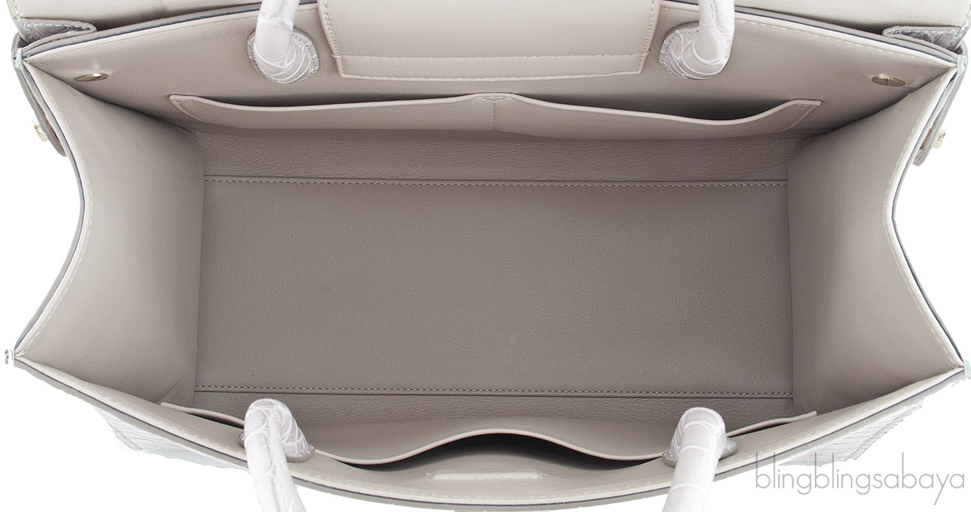 Diorever Grey Crocodile Medium Bag