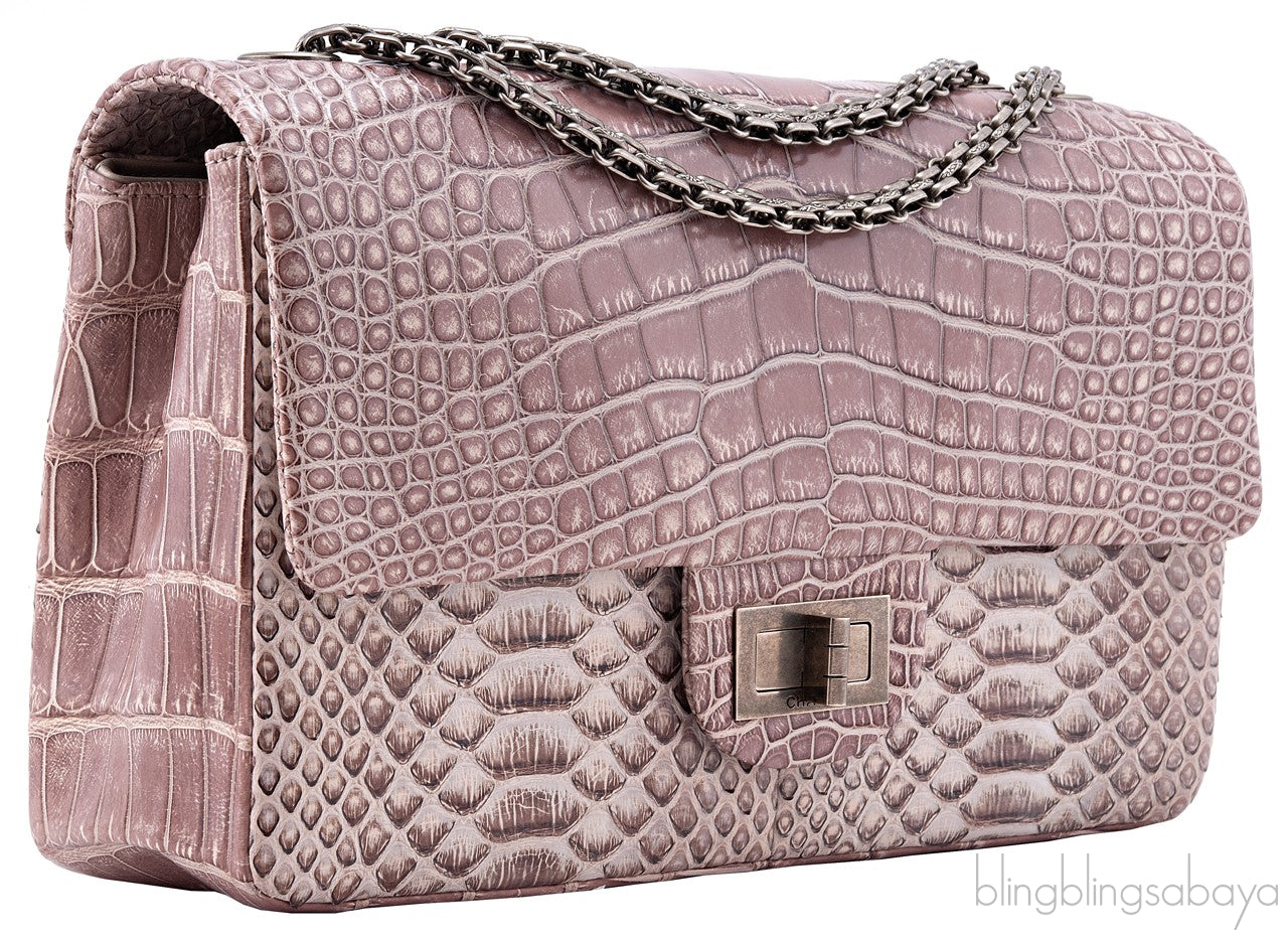 2.55 Reissue Alligator Nude Flap Bag