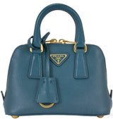 Green Mini Saffiano Leather Tote