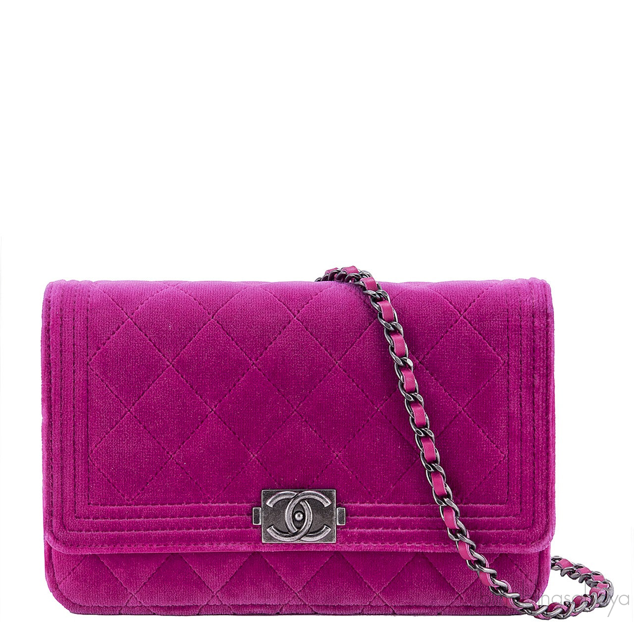 Pink Le Boy Wallet in Chain