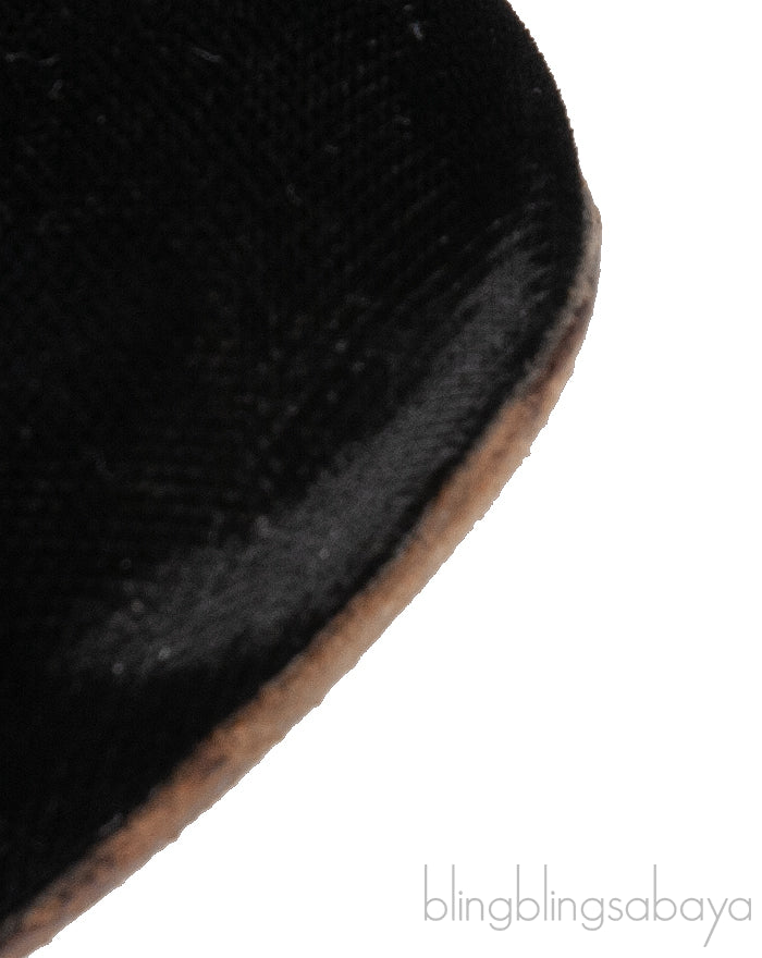 Kitty Black Velvet Flat Shoes