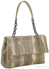Snakeskin Intrecciato Shoulder Bag*