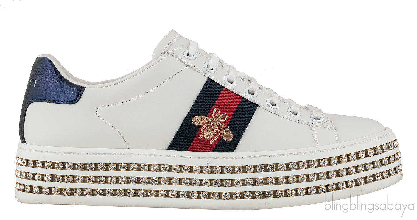 Ace Crystal Embellished Sneakers