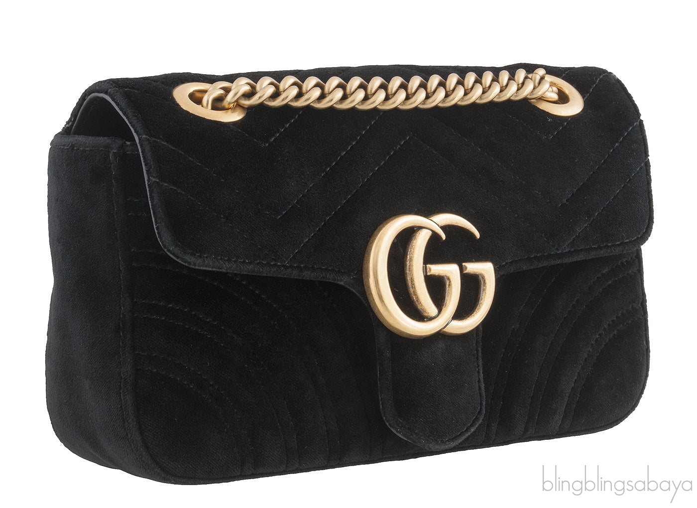 Black Marmont Velvet Mini Bag