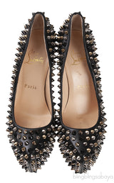 Black Spike Platform Heels