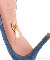 Denim Knotted Pointed Sandals