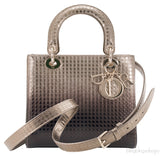Lady Dior Gold Ebony Graded Metallic Bag