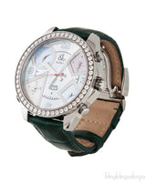 Five Time Zones MOP Diamond Watch