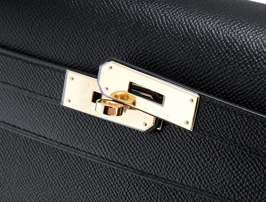 Kelly 35 Black Sellier Epsom GHW