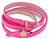 Stella McCartney Fuchsia Patent Faux Leather Belt