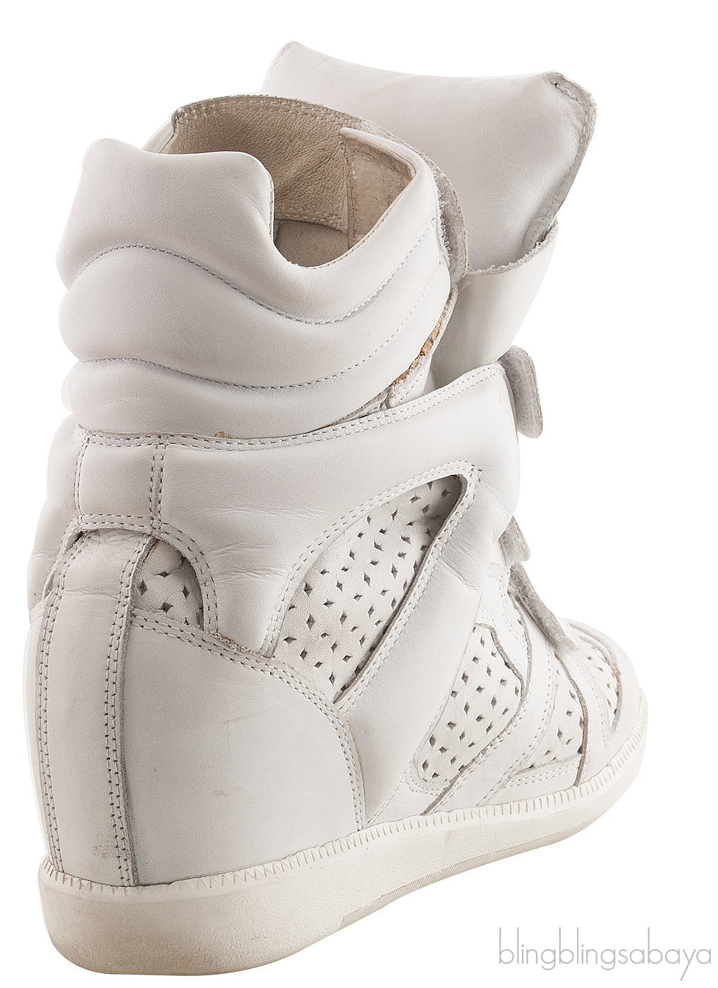 White Leather Bird Sneakers