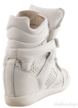 White Leather Bird Sneakers
