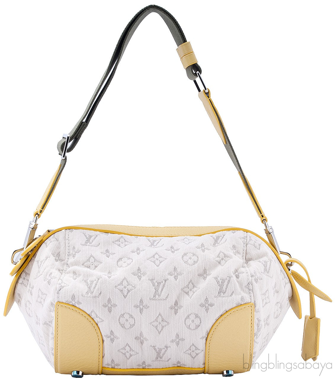 Monogram Denim Shoulder Bag