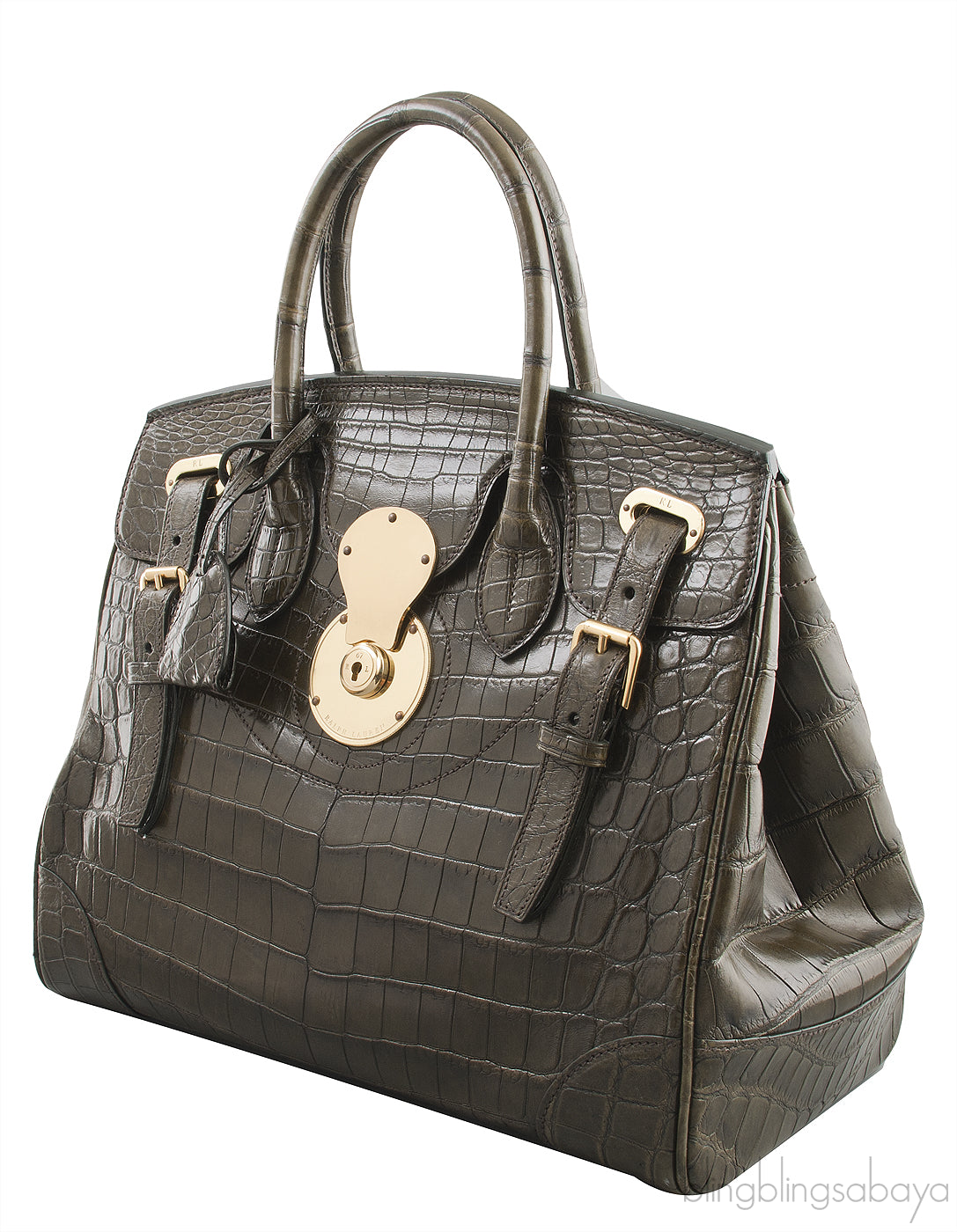 Ricky Alligator Moss Green Bag