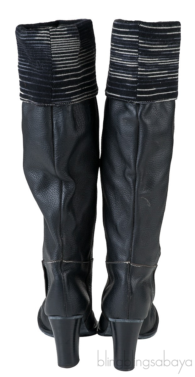 Black Leather Boots