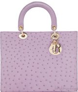 Lady Dior Parme Rose Ostrich L.Ed