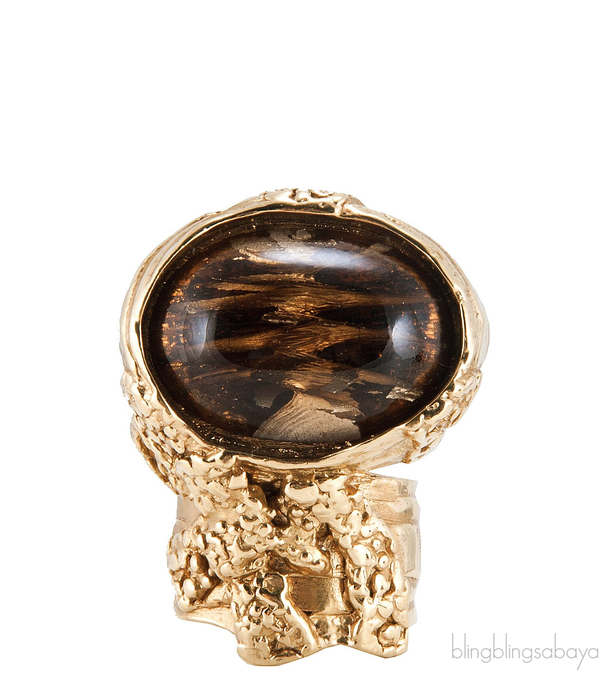 Arty Oval Ring Brown