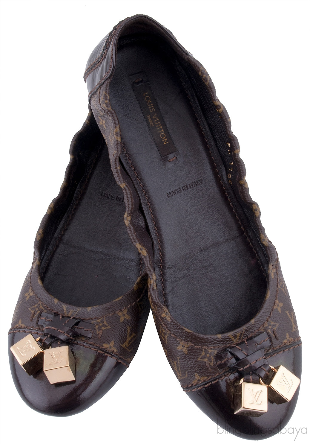 Brown Monogram Ballet Flat