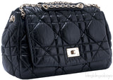 Black Quilted Leather Shoulder Bag