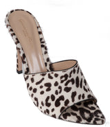 Gianvito Rossi Alice Leopard Print Calf Hair Mules