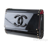 Black Hard Clutch Shoulder Bag