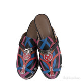 Hermes Carlota Multicolor Printed Cavalcadour Mules