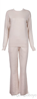 Off-White Sweatshirt & Wide Leg Trouser