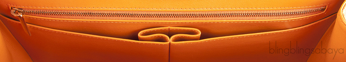 Classic Orange Crocodile Jumbo Flap Bag