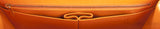 Classic Orange Crocodile Jumbo Flap Bag